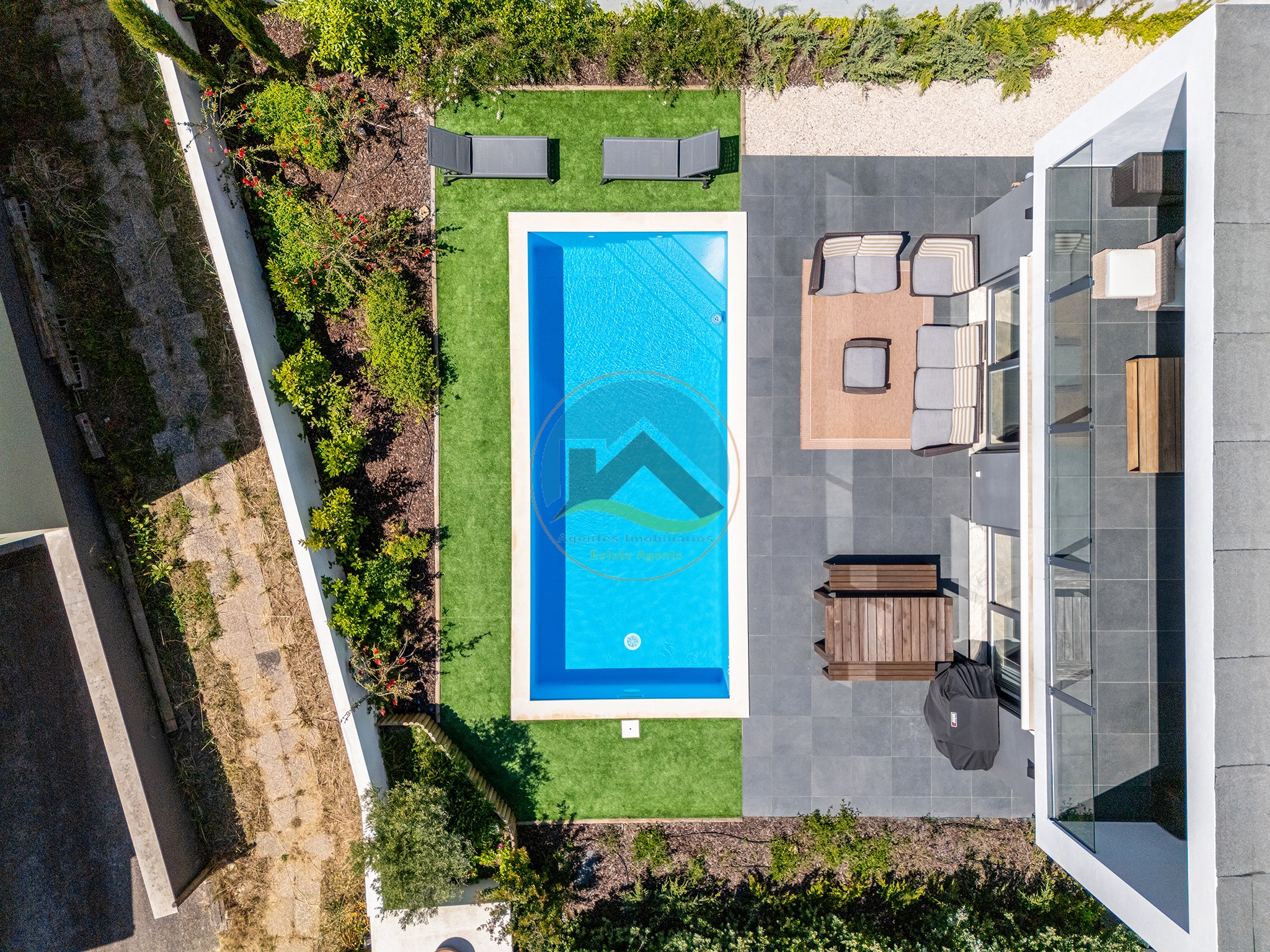Villa contemporanea sul mare con piscina privata - Foz — Photo 40