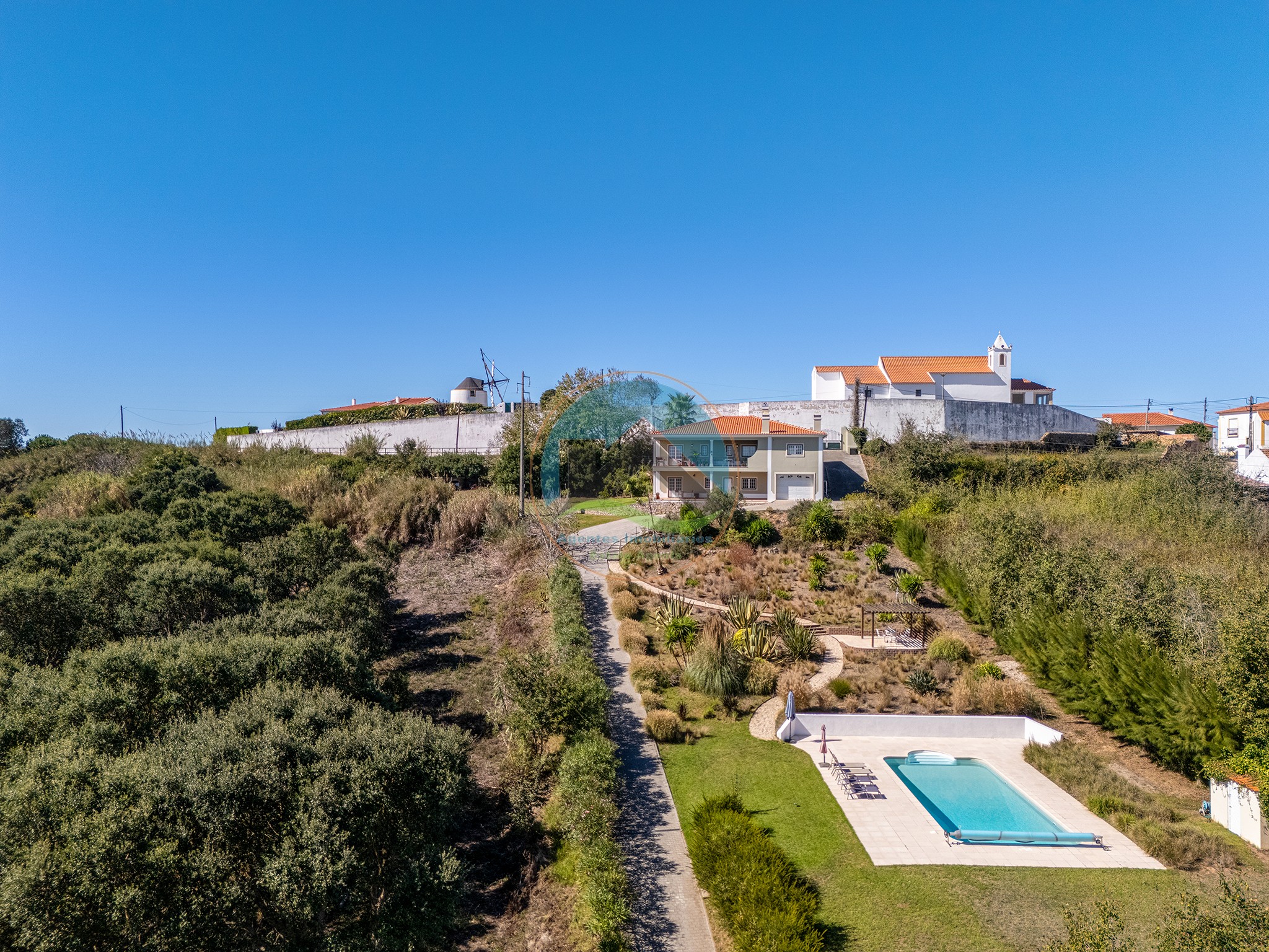 Moradia isolada com vista sobre o Castelo de Óbidos tranquilidade — Photo 63