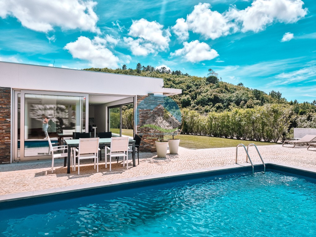 Casa con piscina y vistas panorámicas - cerca de Nazaré — Photo 7