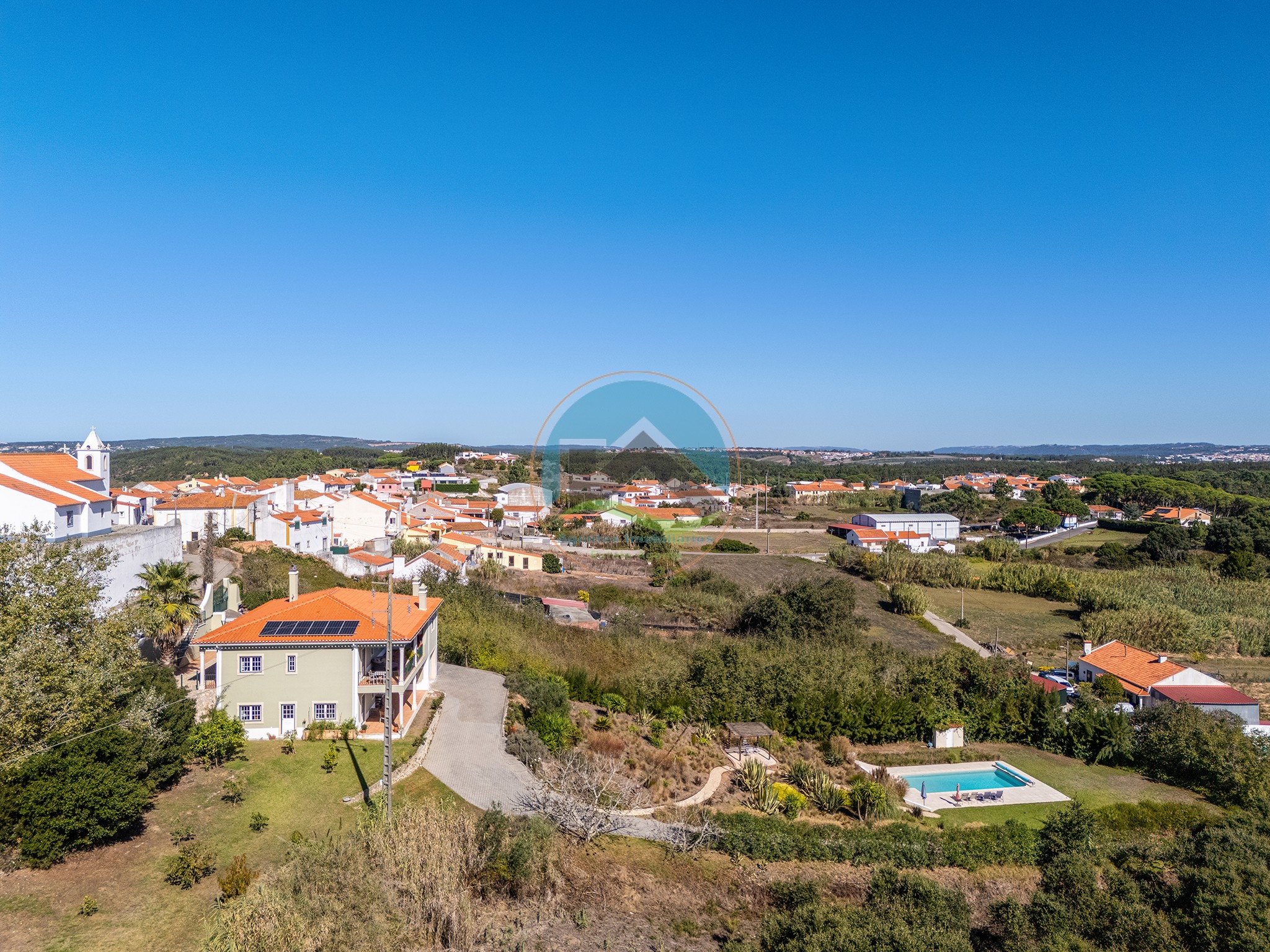 Moradia isolada com vista sobre o Castelo de Óbidos tranquilidade — Photo 60