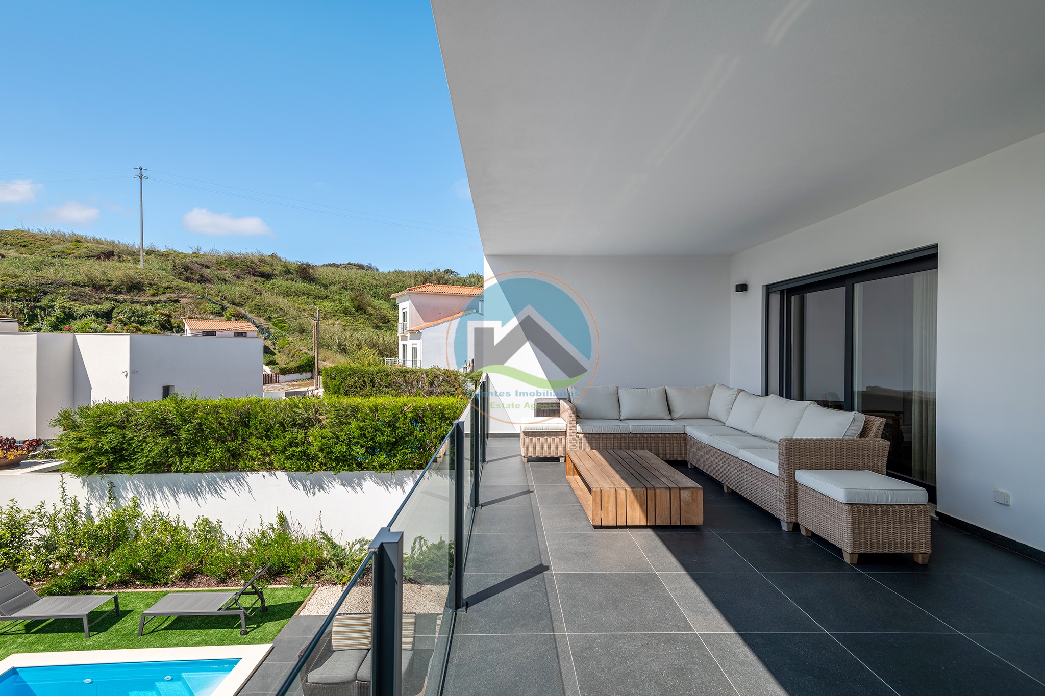 Villa contemporanea sul mare con piscina privata - Foz — Photo 27