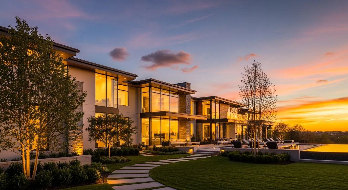 Luxury residential property exterior — Lumina Estates premium real estate